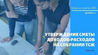 Утверждение сметы доходов-расходов на собрании ТСЖ