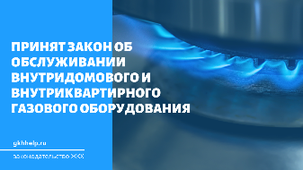 Принят закон об обслуживании внутридомового и внутриквартирного газового оборудования