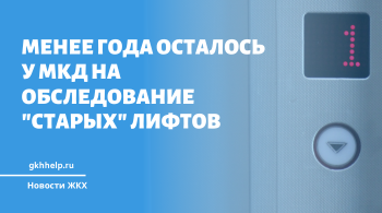 Менее года осталось у МКД на обследование "старых" лифтов