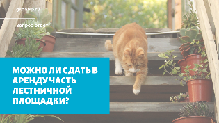 Можно ли сдать в аренду часть лестничной площадки? 